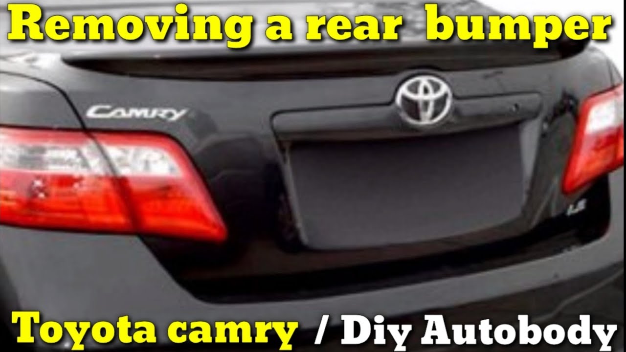 How to remove a rear bumper on a 2009 Toyota Camry. Diy Autobody