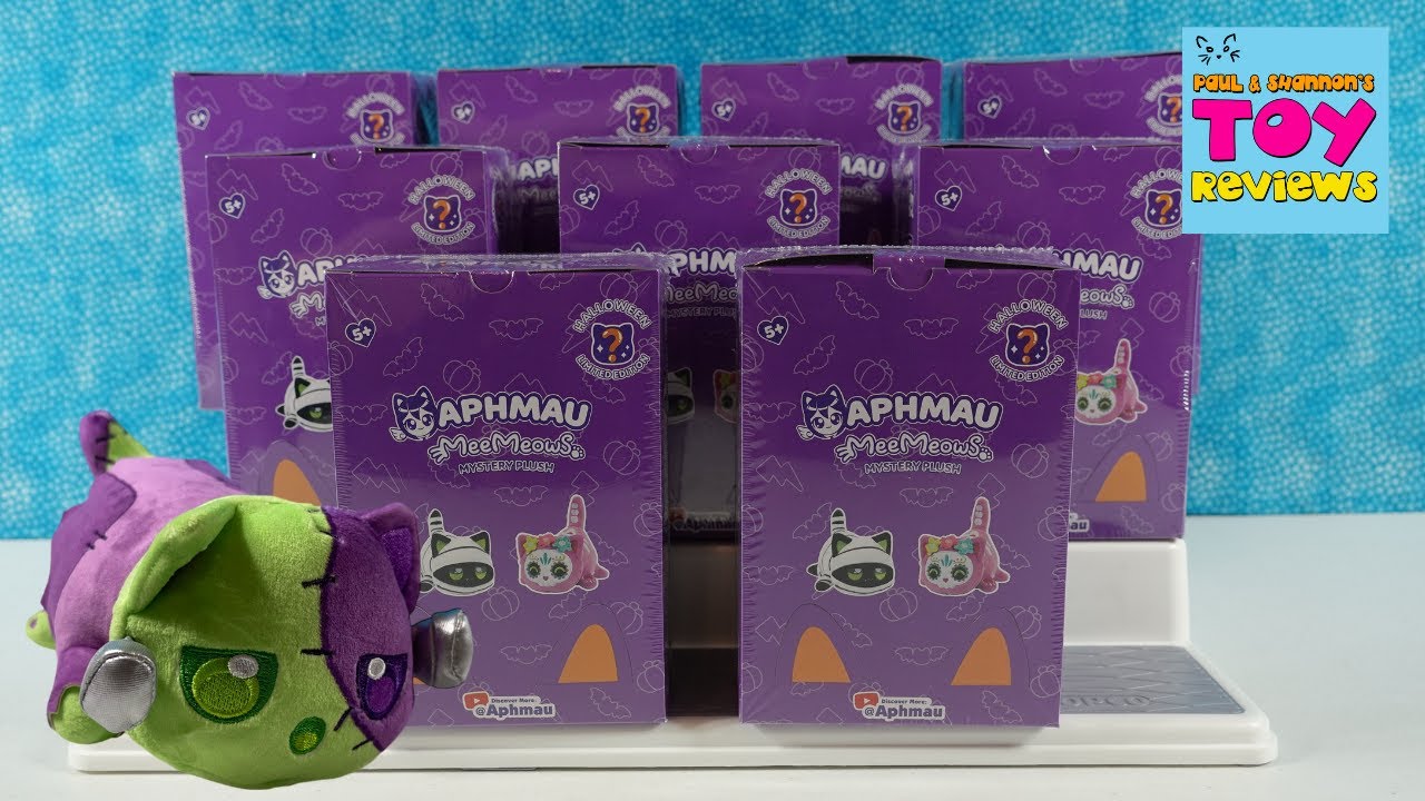 Распаковка плюшевой игрушки Aphmau MeeMeows Mystery Plush Limited Edition в закрытой коробке