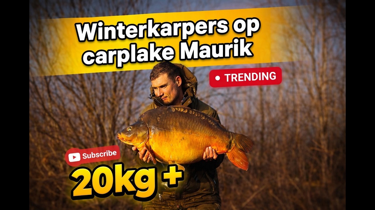 🎣 Winter Karpervissen op Carplake Maurik | 20KG+ Karpers Gevangen ❄️