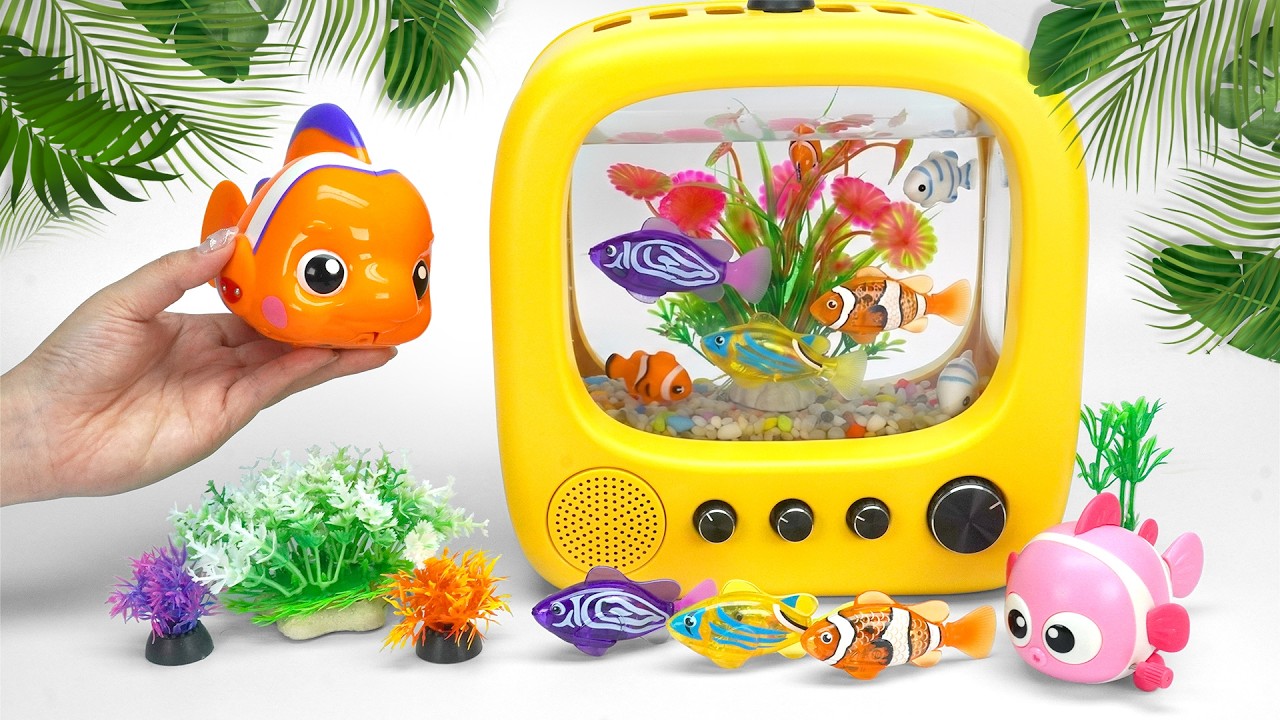 Ultimate Toys Collection, Satisfying Unboxing Zuru Robo Fish & Light Robo Fishing Aquarium Playset