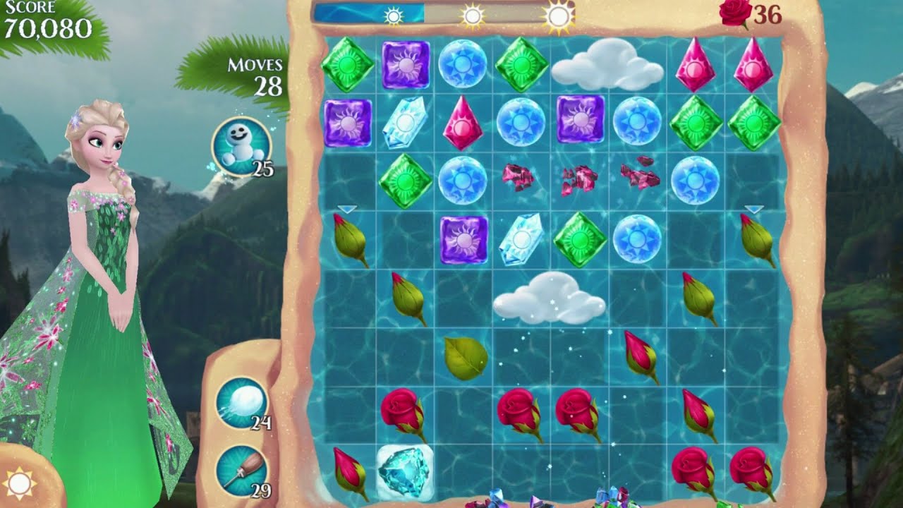 Frozen Free Fall iPhone Gameplay #3