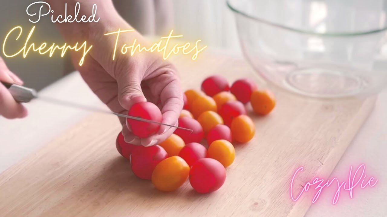 Use Sprite to pickle your Cherry Tomatoes and it'll be PERFECT ~~!! ❤️