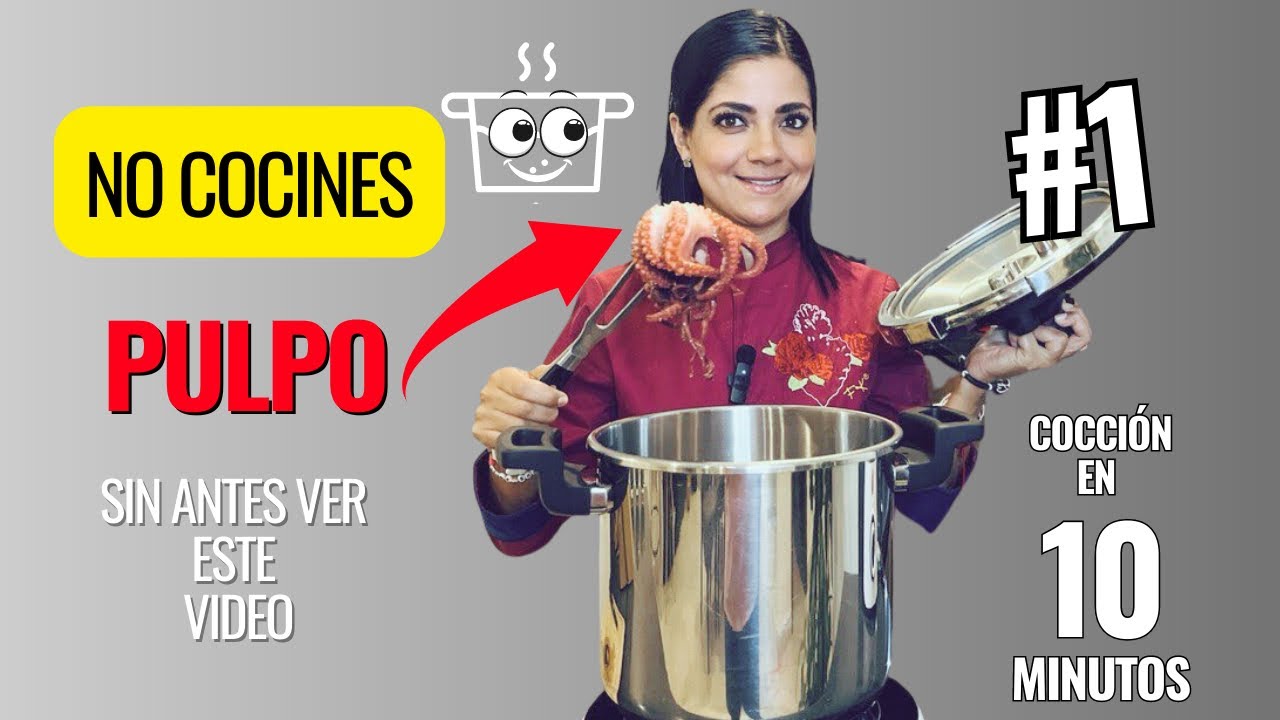✔️​ PULPO en Olla Expres: Cocción Rapida y Resultado Seguro [Paso a Paso]