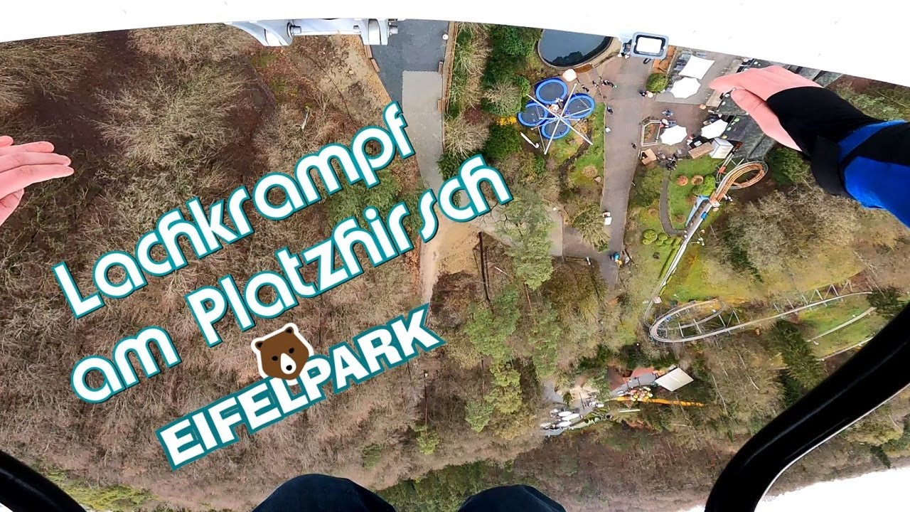 50m hoher Booster! Platzhirsch (Eifelpark Gondorf) // Onride 2023