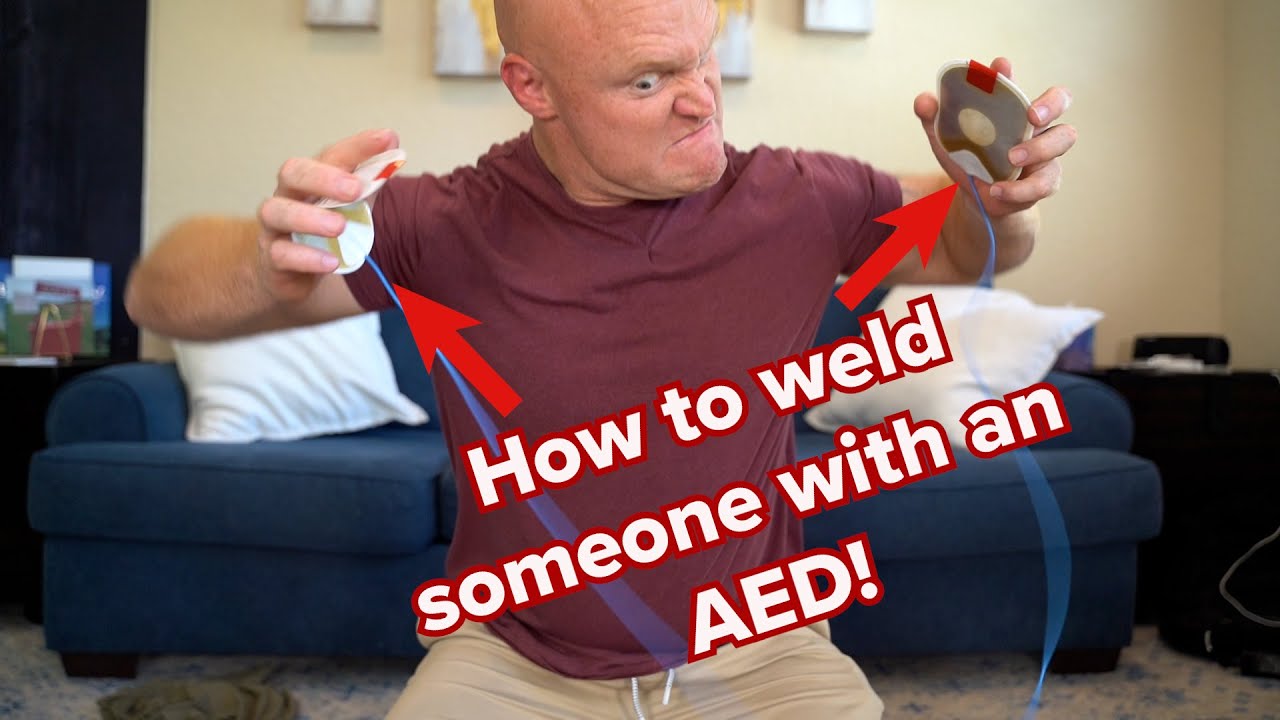 How to weld someone with an AED!