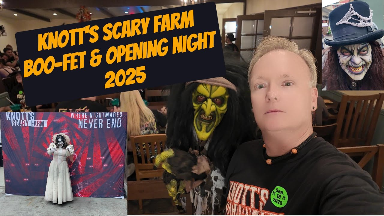 KNOTT'S SCARY FARM 2025 BOO-FET | GETTING SCARED BEFORE THE ROPE DROP AT 