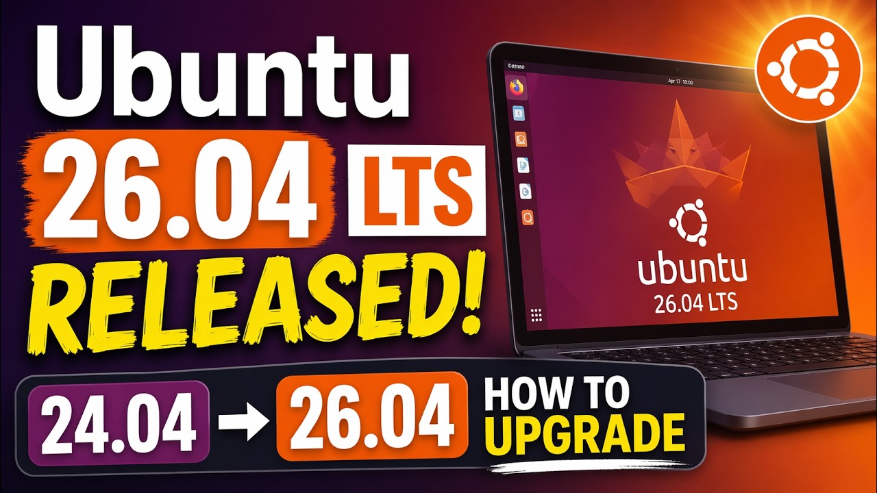 Ubuntu 26.04 LTS Released! How to Upgrade from 24.04 (Complete Guide)