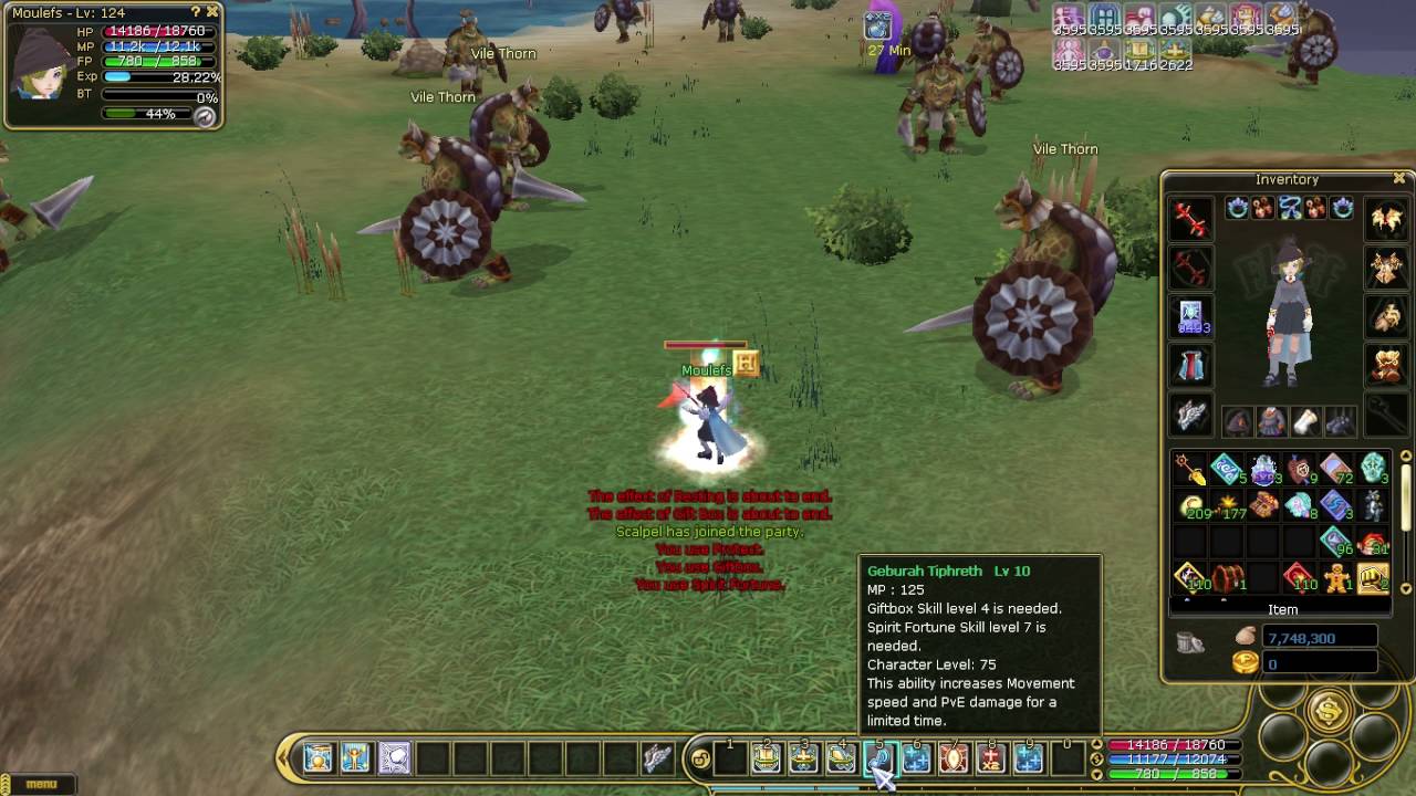 FLYFF RING MASTER AOE LV 124