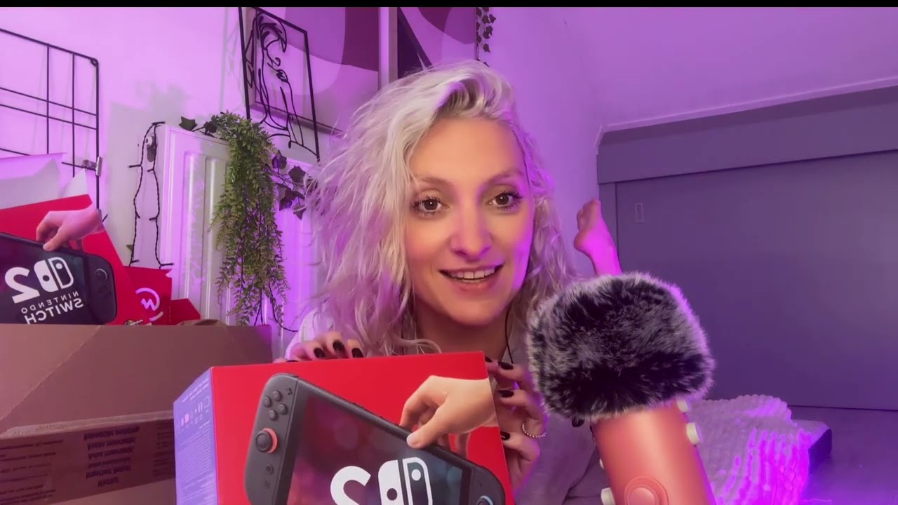 Unboxing ASMR | The New Nintendo Switch 2 | Tapping and relaxing ☺️