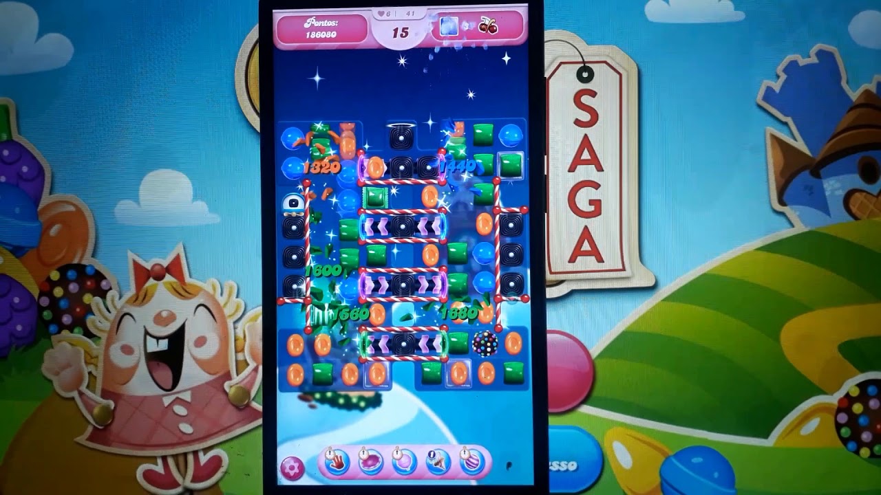 Candy Crush Saga Winter Festival Level 41 FULL BOOSTERS
