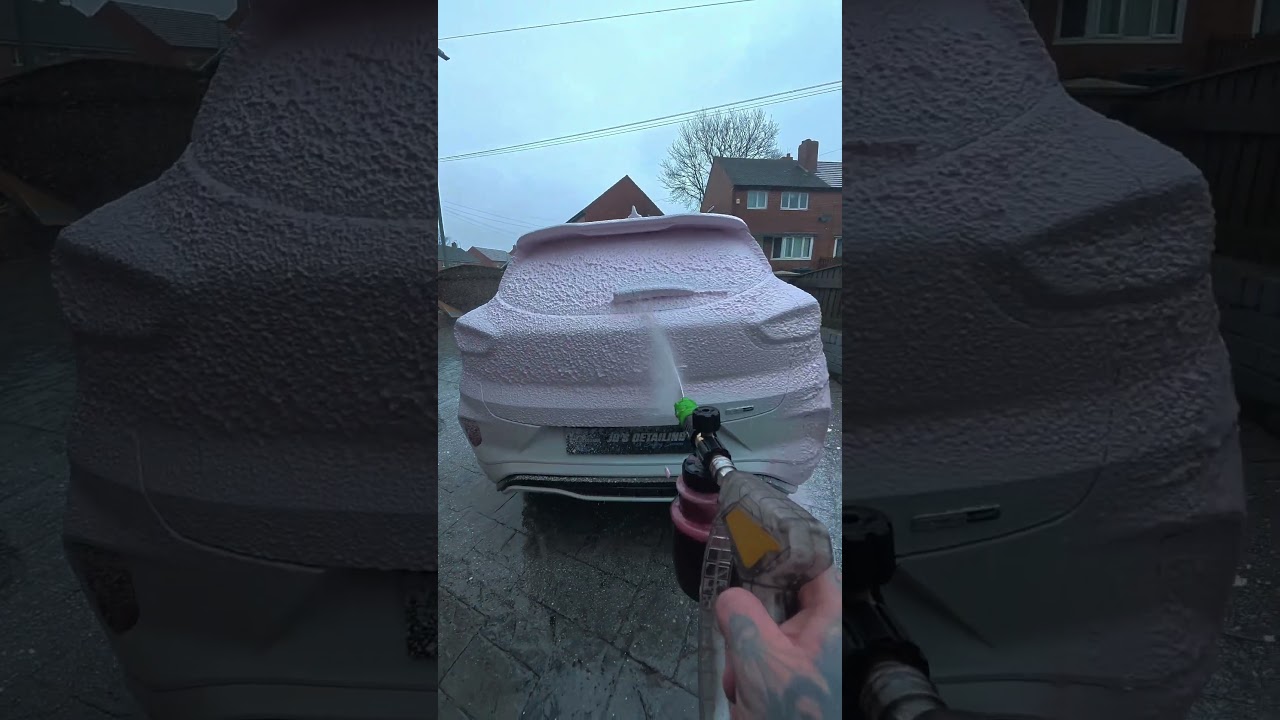 Satisfying Thick Snowfoam 🫧🫧 #snowfoam #asmr #carwash #detailing #Satisfying