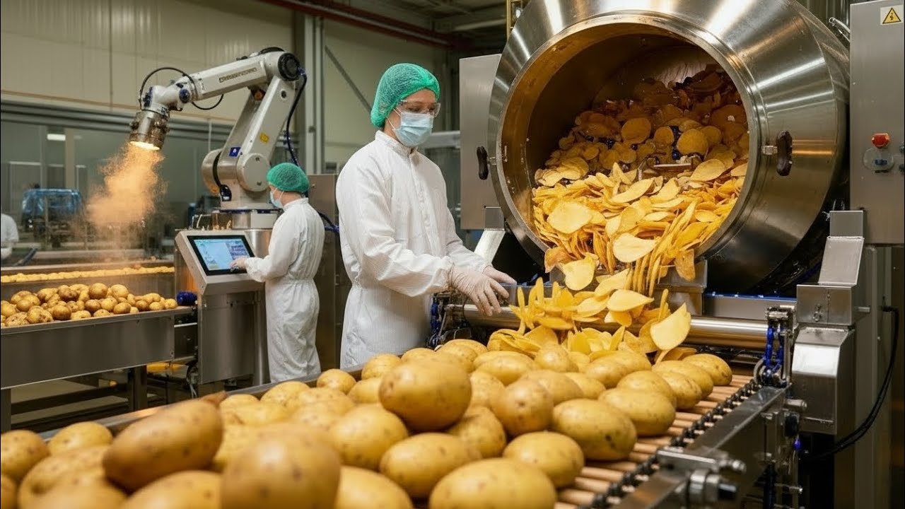 How Pringles Are Made: From Potatoes to Iconic Can (Full Factory Tour)