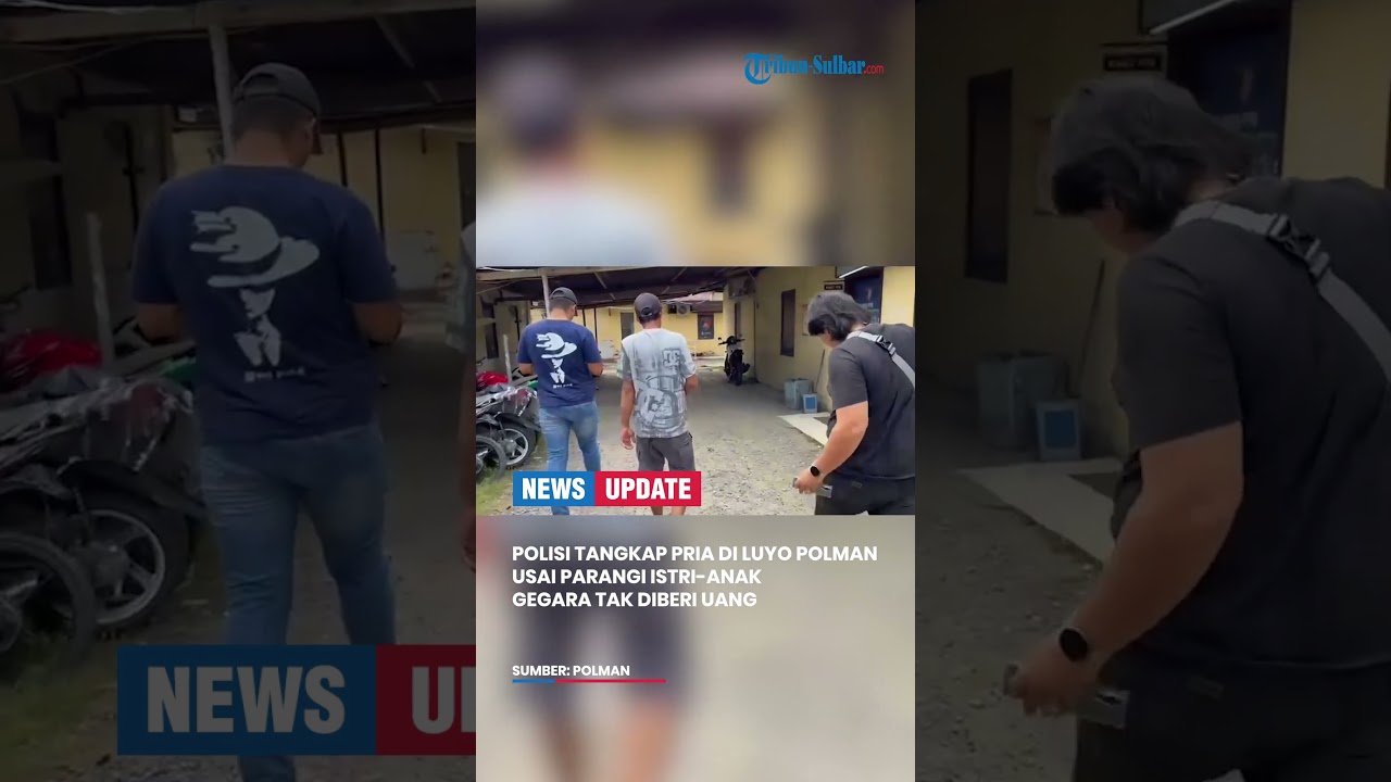 Polisi Tangkap Pria di Luyo Polman Usai Parangi Istri-Anak gegara Tak Diberi Uang