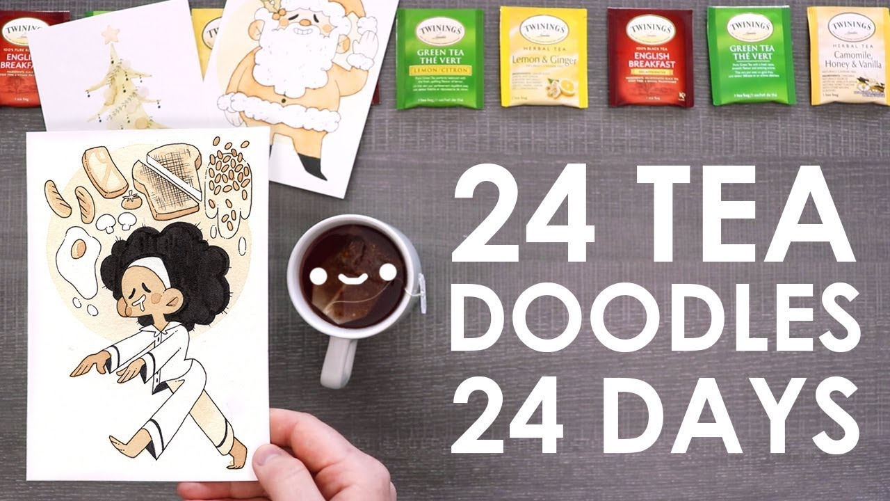 24 DAYS OF DOODLES - Painting With A Tea Advent Calendar
