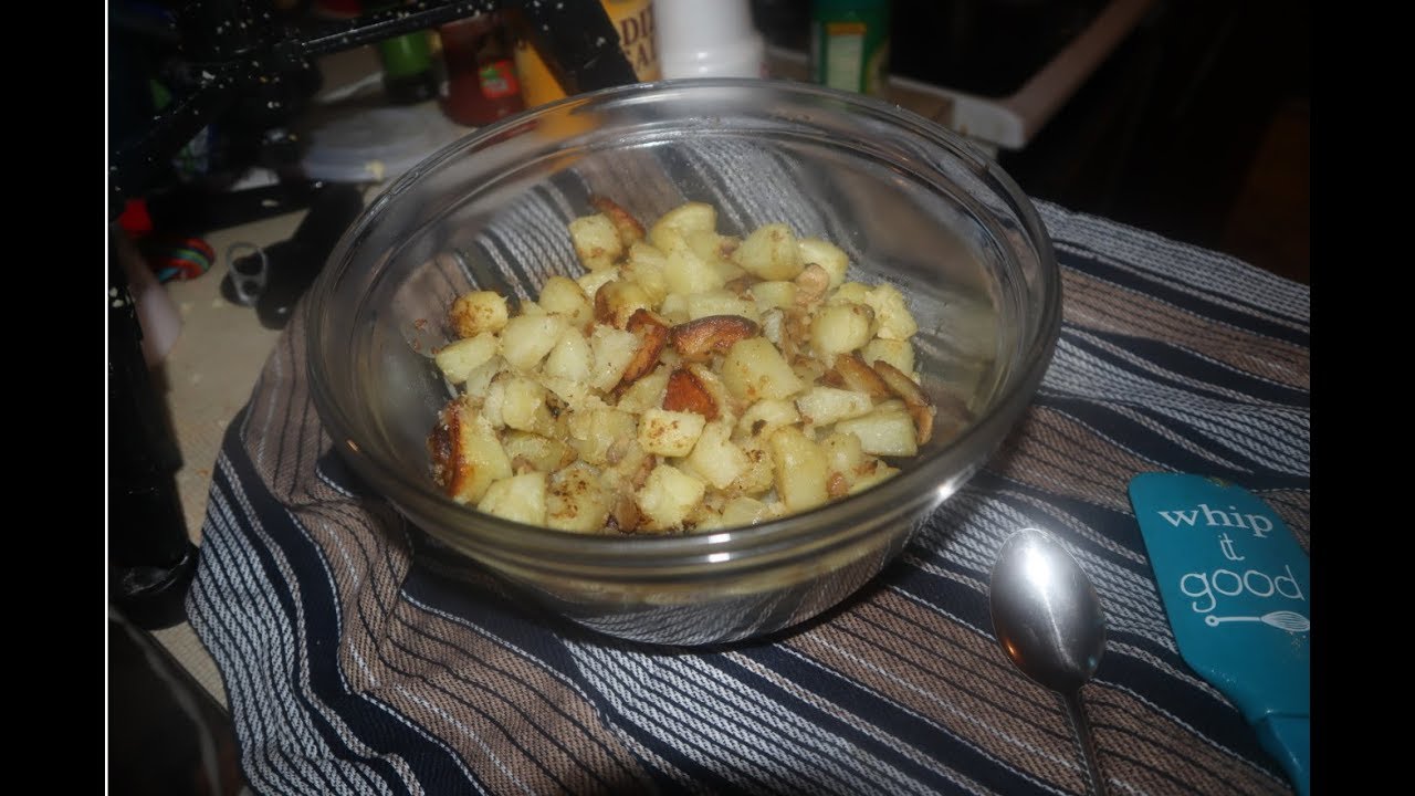 fried potatoes mushrooms and onions