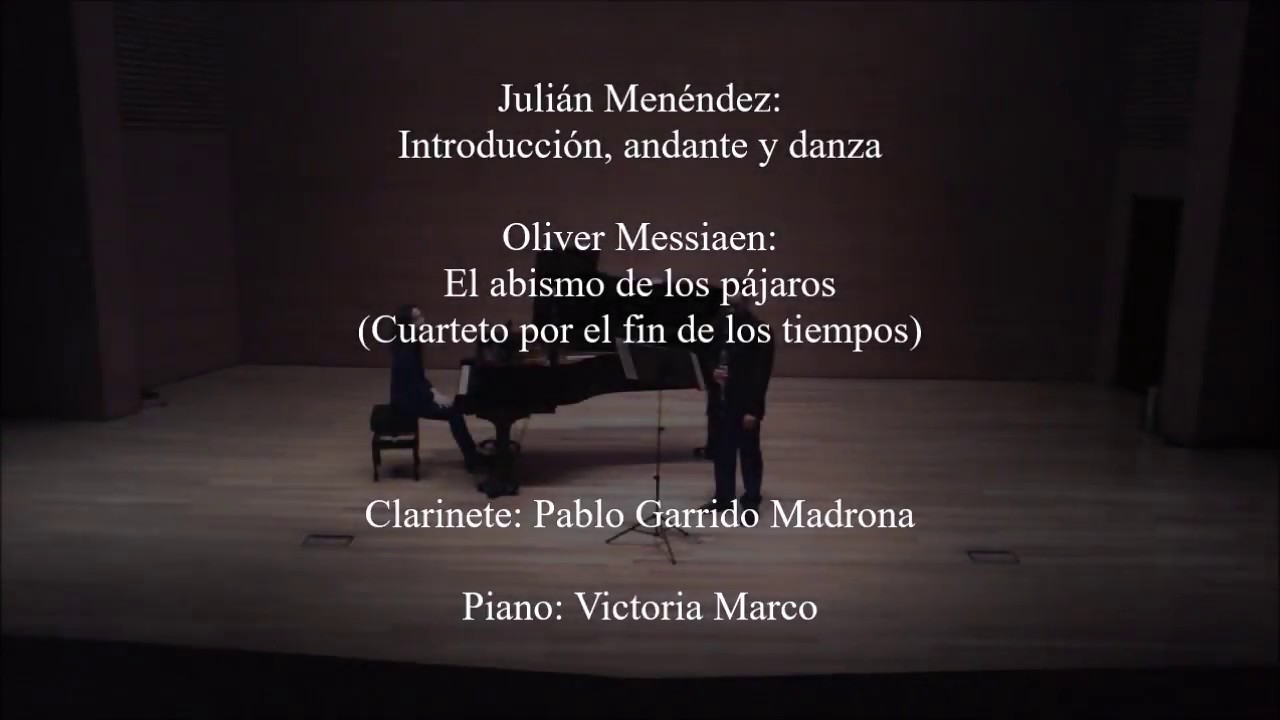 Introducción, andante y danza / Abîme des oiseaux. Pablo Garrido Madrona.