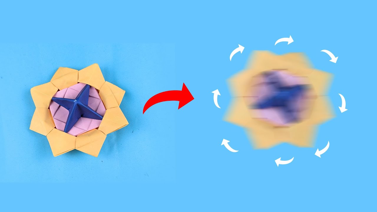 Create your own Paper Spinning Fidget Toy in 5 mins | Easy Paper Fidget Toys | 92Crafts
