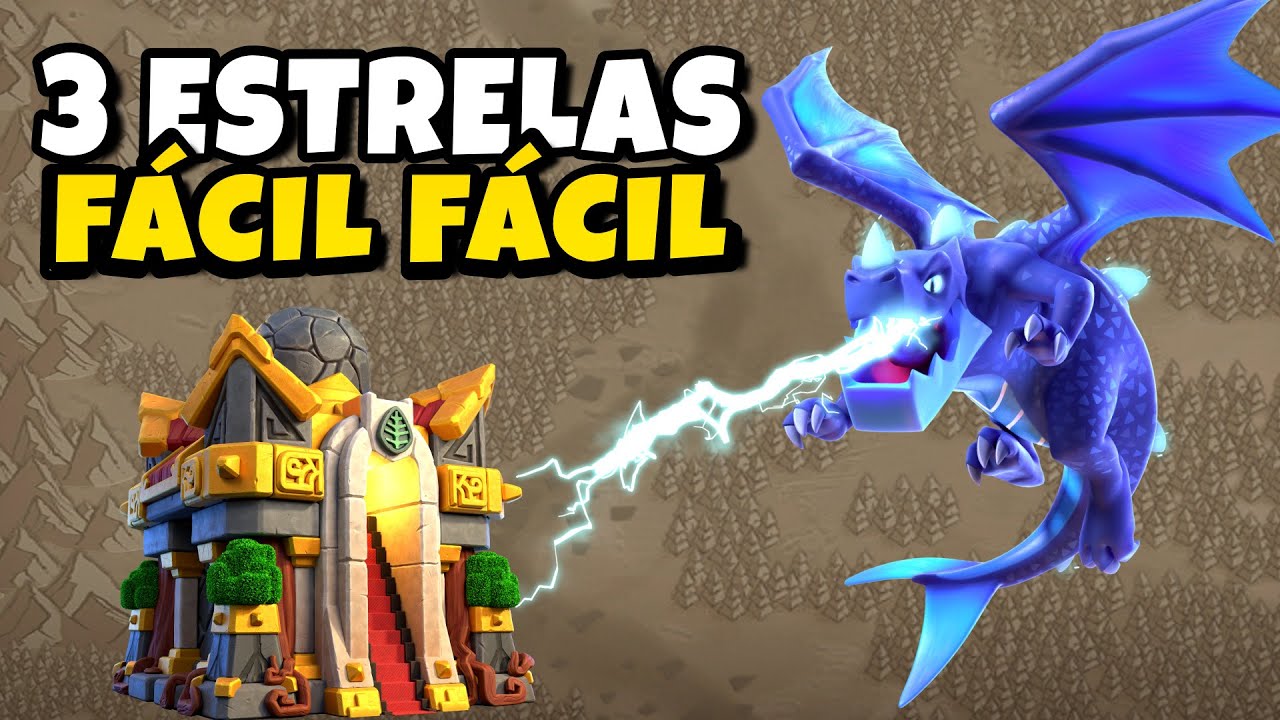 O MELHOR ATAQUE COM DRAG&Atilde;O EL&Eacute;TRICO NO CV16 | Clash Of Clans