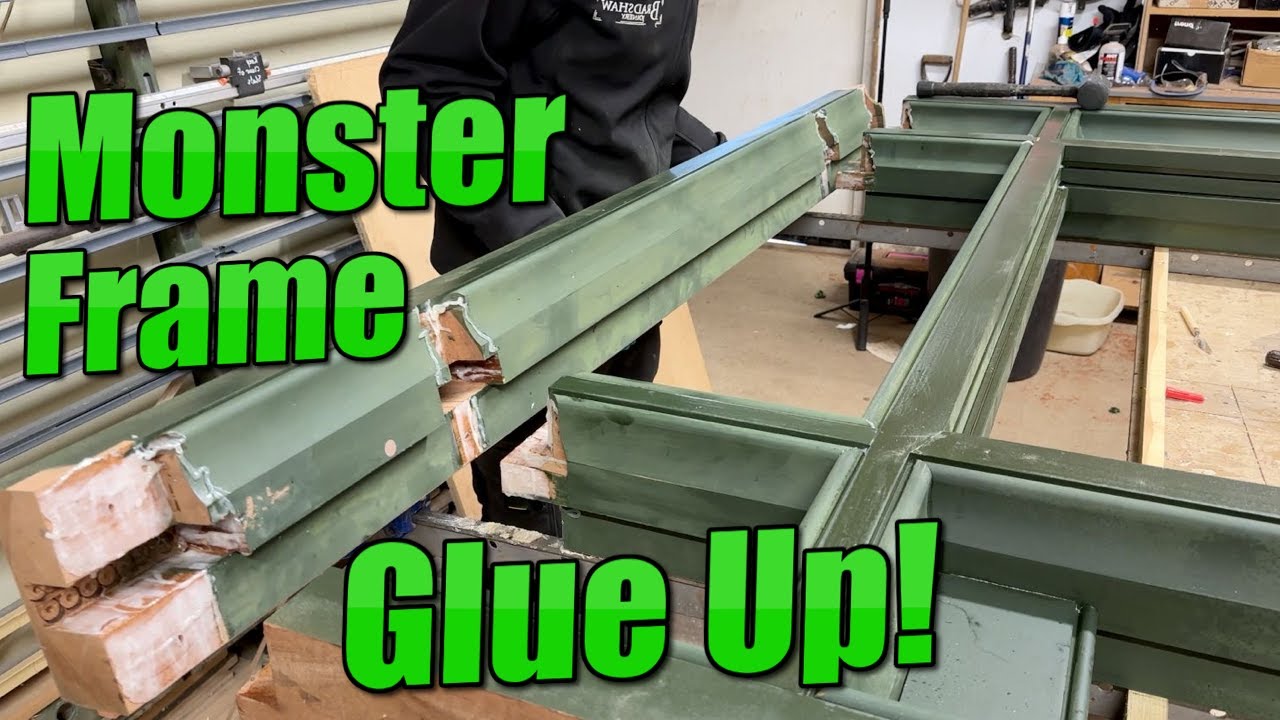Glue up day on the Green Monster Frame - This Wasn't Stressful At all