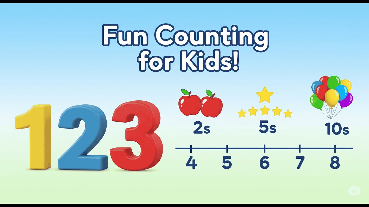 Learn to Count & Skip Count | Math Lesson for Kids