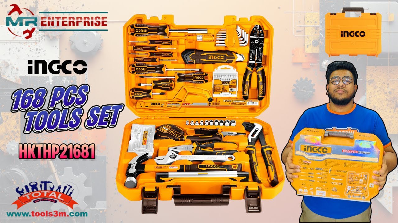 INGCO HKTHP21681 Hand Tools Set is a GAME CHANGER for Household Tasks