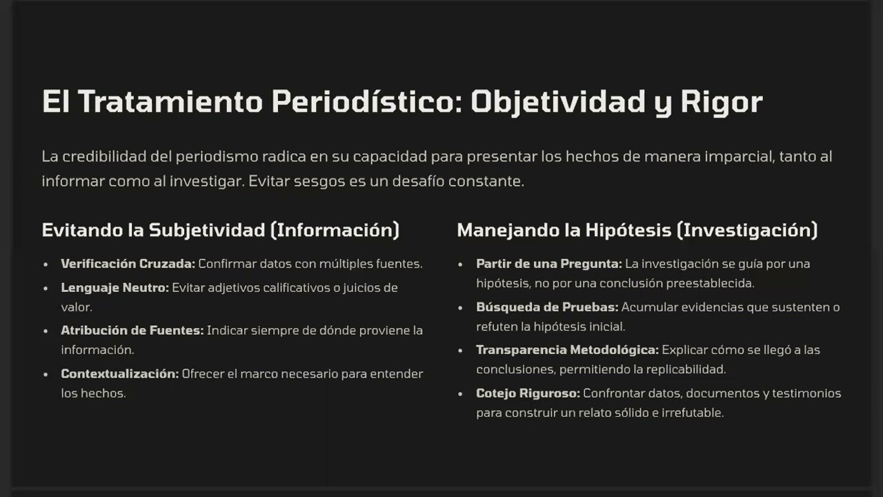 las diferencias entre la información y la investigación para su adecuado tratamiento periodístico