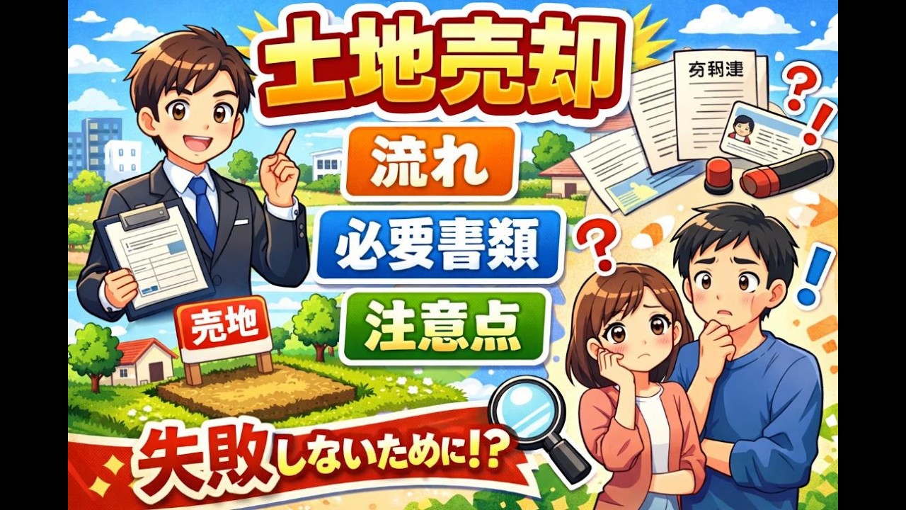 【2026年最新】土地売却の流れ・必要書類・注意点を3分解説※群馬県