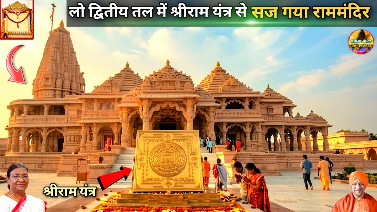 लो द्वितीय तल में श्रीराम यंत्र से सज गया राममंदिर New update|Rammandir| Ayodhya| 2200₹CroreCost