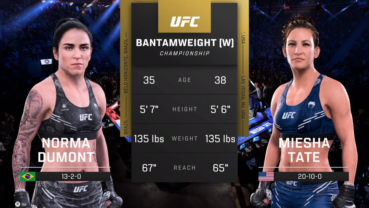 EA Sports UFC 5 Gameplay Norma Dumont vs Miesha Tate
