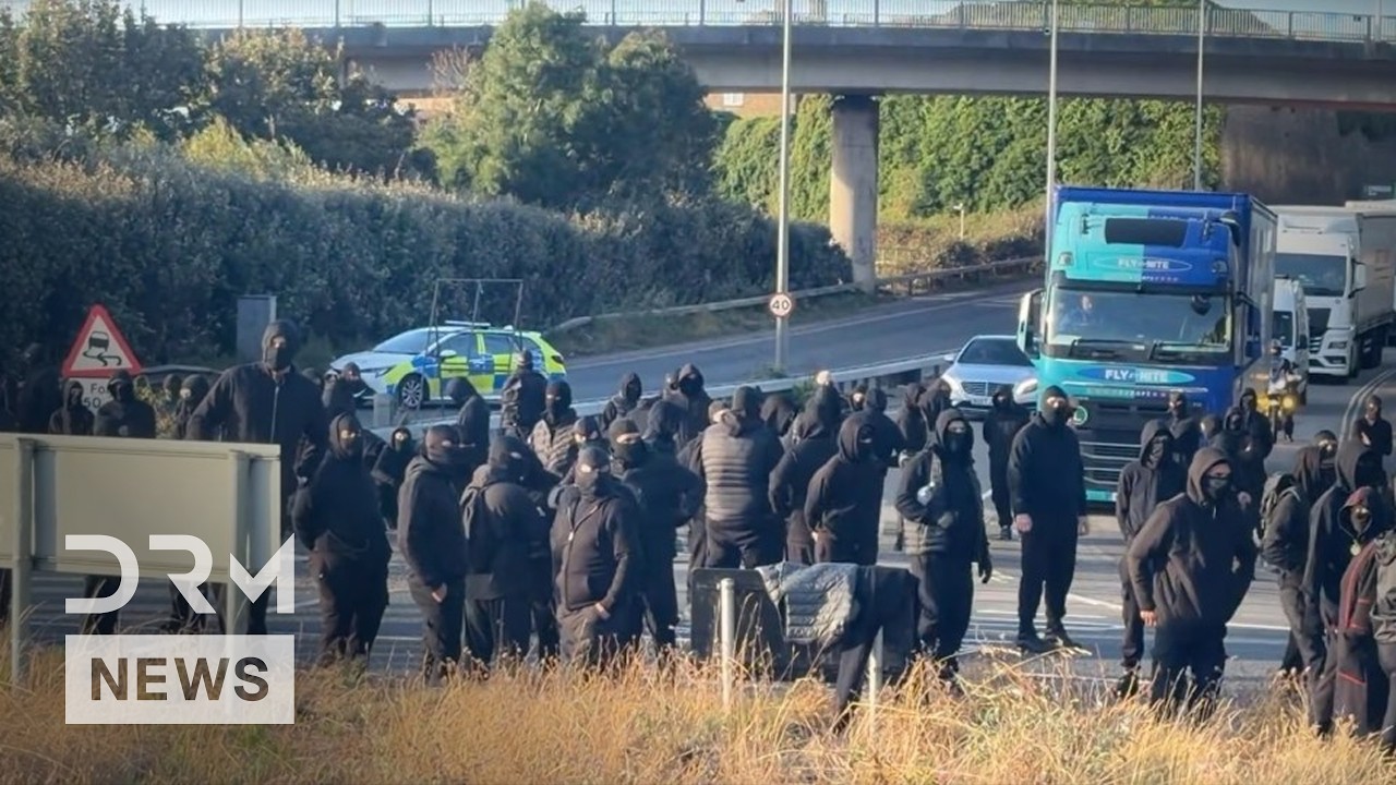 FULL VIDEO: Masked Protesters Block England&rsquo;s Port of Dover Chanting &lsquo;Stop the Boats&rsquo; | AC1B