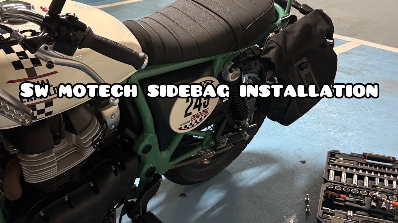 Установил боковую сумку Sw motech на Royal Enfield Bear 650