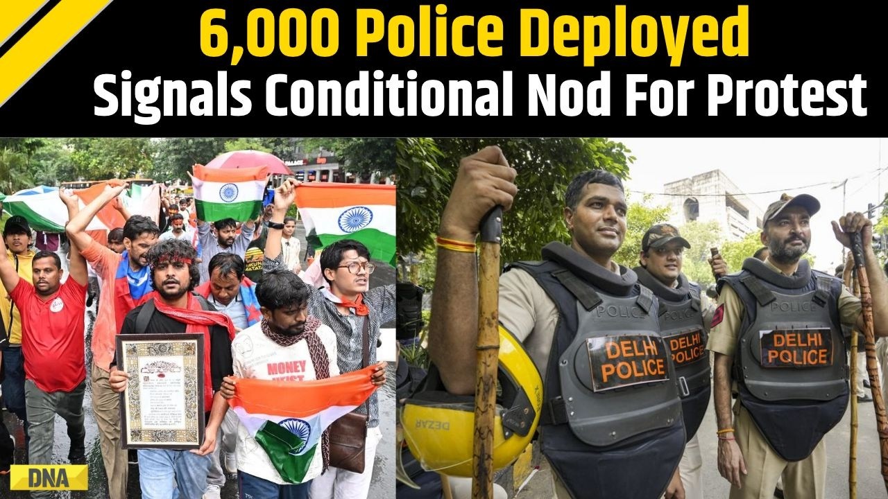 CJP Protest: Delhi Police Signals Conditional Nod For Flag-Waving, Anthem, 6,000 Personnel Deployed