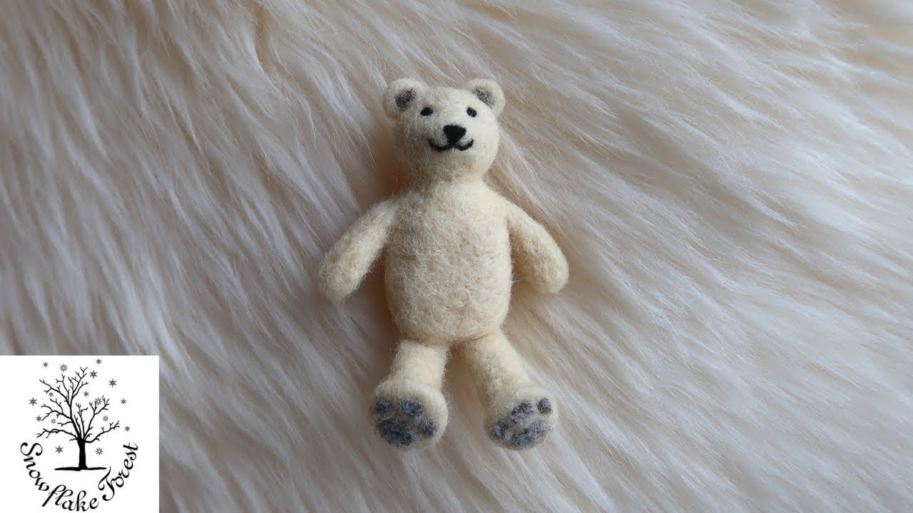 NEEDLE FELTING Teddy Bear
