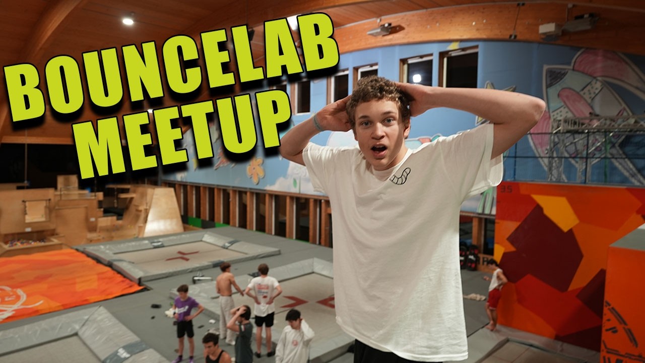 SLEEPOVER IN THE BIGGEST TRAMPOLINE PARK / huge sends and more