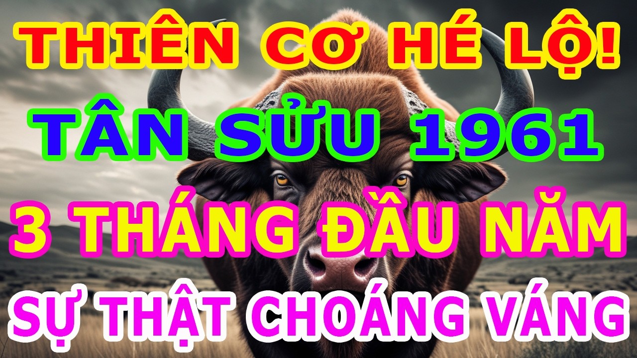 TÂN SỬU 1961 Năm 2026: 66 Tuổi Âm Hại Thái Tuế - 3 Tháng Đầu Năm, Tháng 2 Bật Tiền, Tháng 3 Hao Tổn