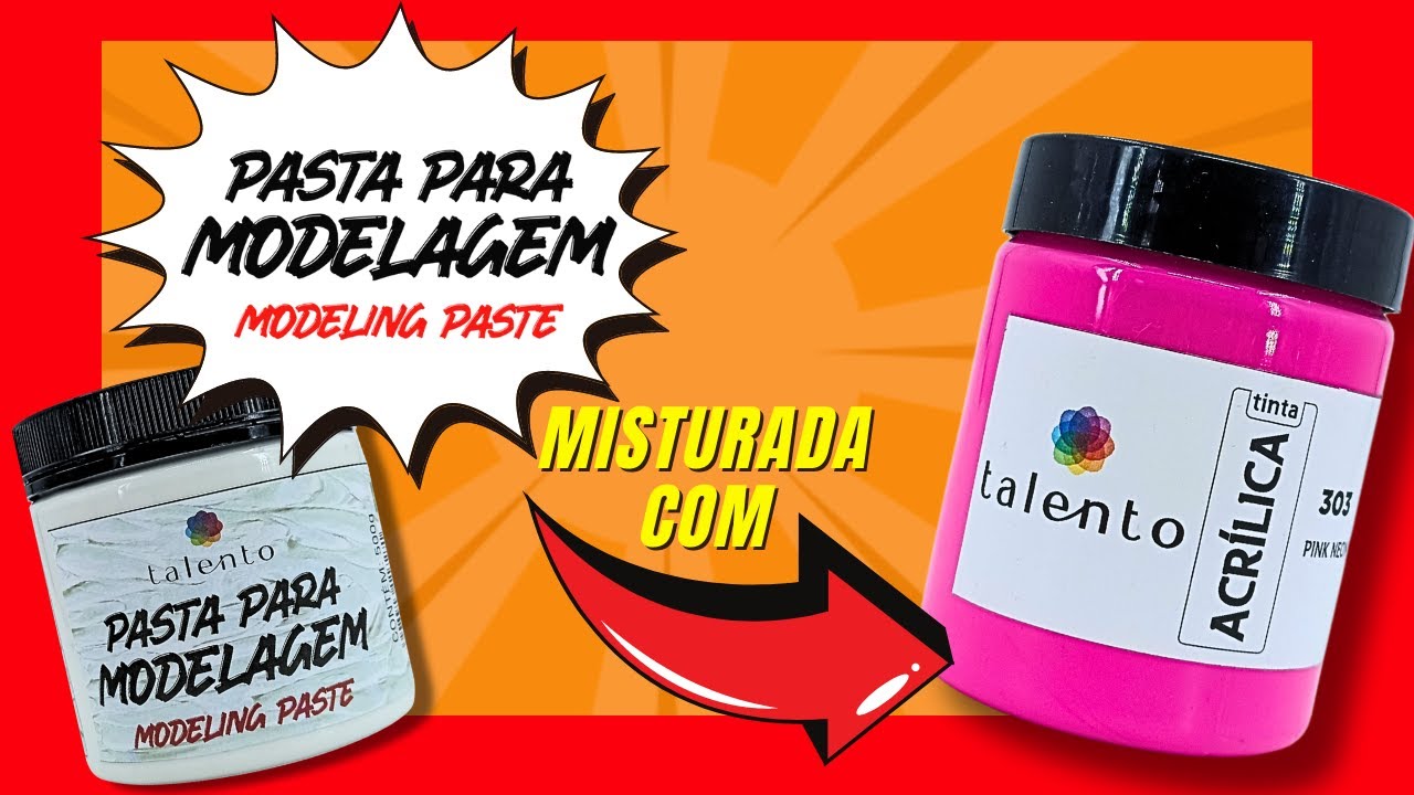 PASTA PARA MODELAGEM COM TINTA ACR&Iacute;LICA TALENTO
