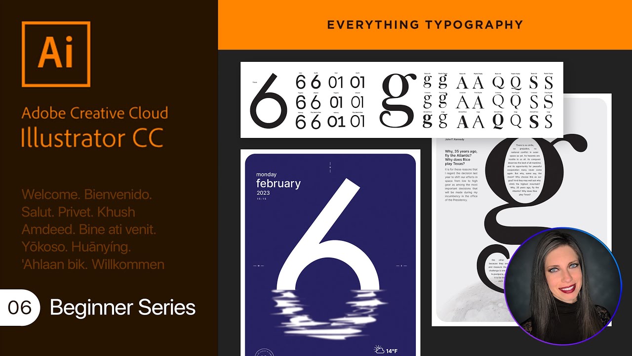Adobe Illustrator - All About Typography | Exercise 06 - Part 1 (Poster)