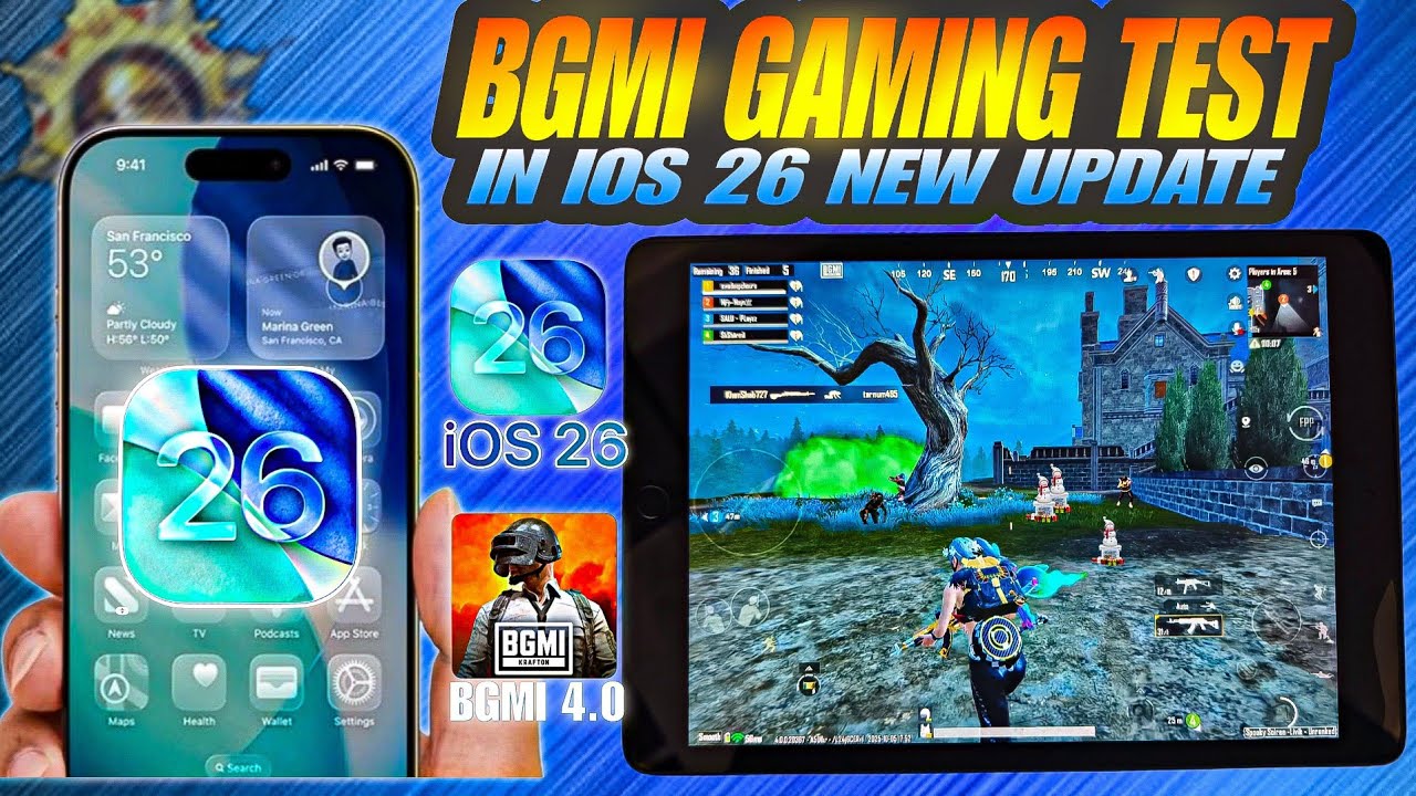 BGMI iOS 26 Gaming Test on iPad 9th Gen 🔥 | BGMI 4.0 New Update Lag Test & Full Performance Review