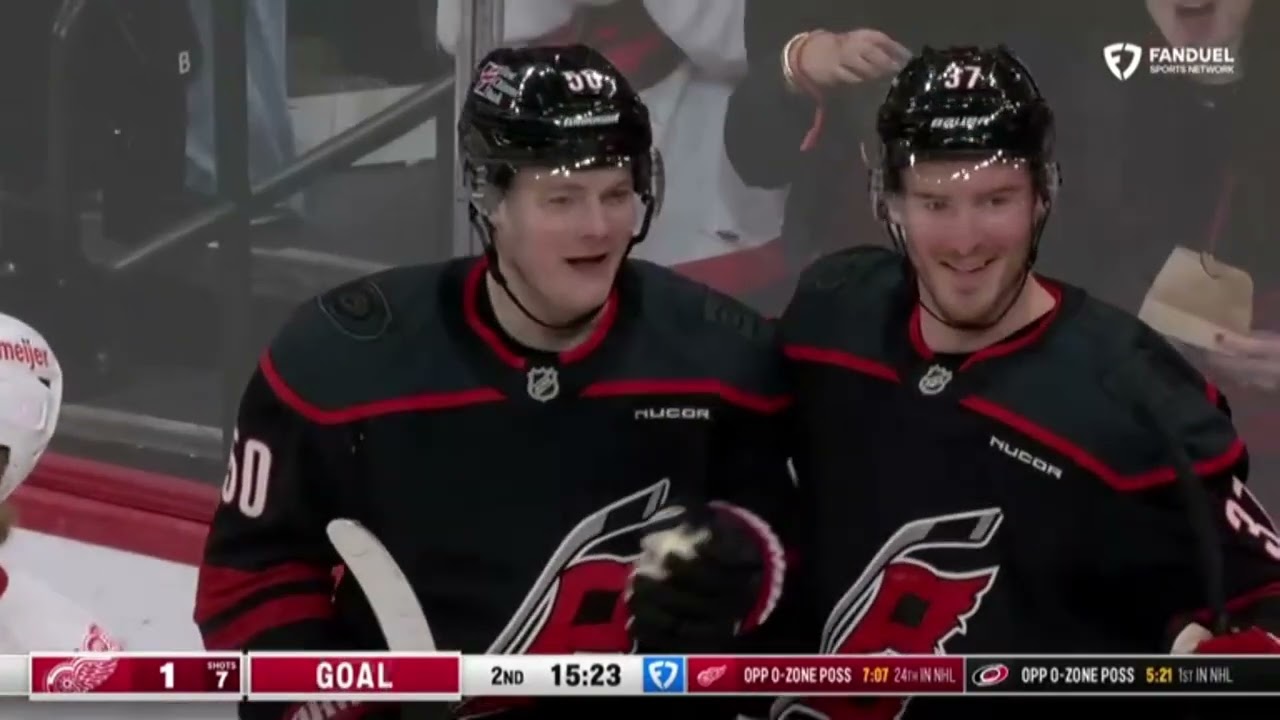 Sebastian Aho 0+1 vs Detroit
