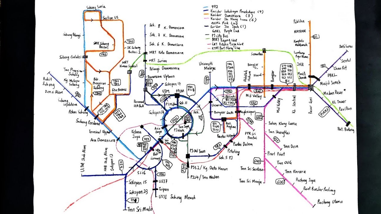 Rapid KL Bus Route 772 (City Bound) (3R Ep.6A)
