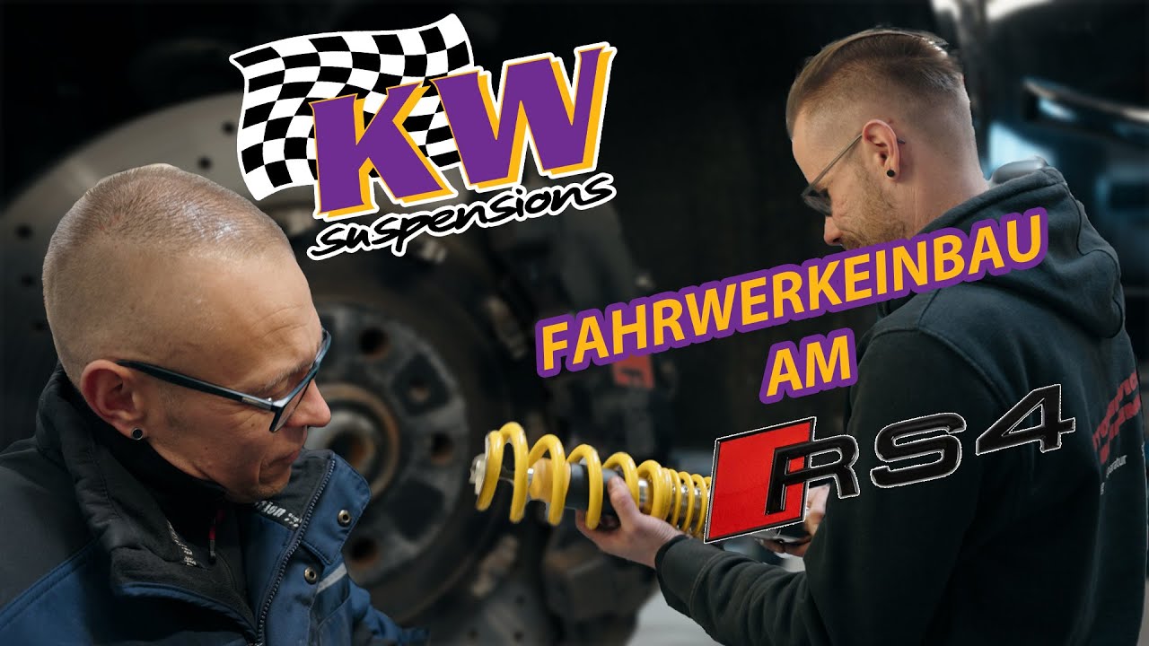 Einbau Gewindefahrwerk in einen AUDI RS4 | KW suspensions