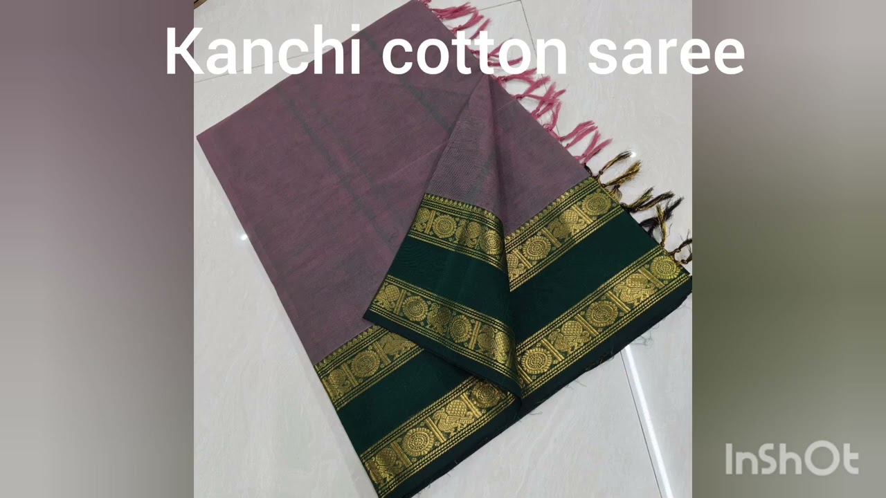Kanchi cotton saree with blouse