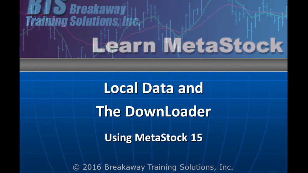 Creating Local Data in MetaStock 15