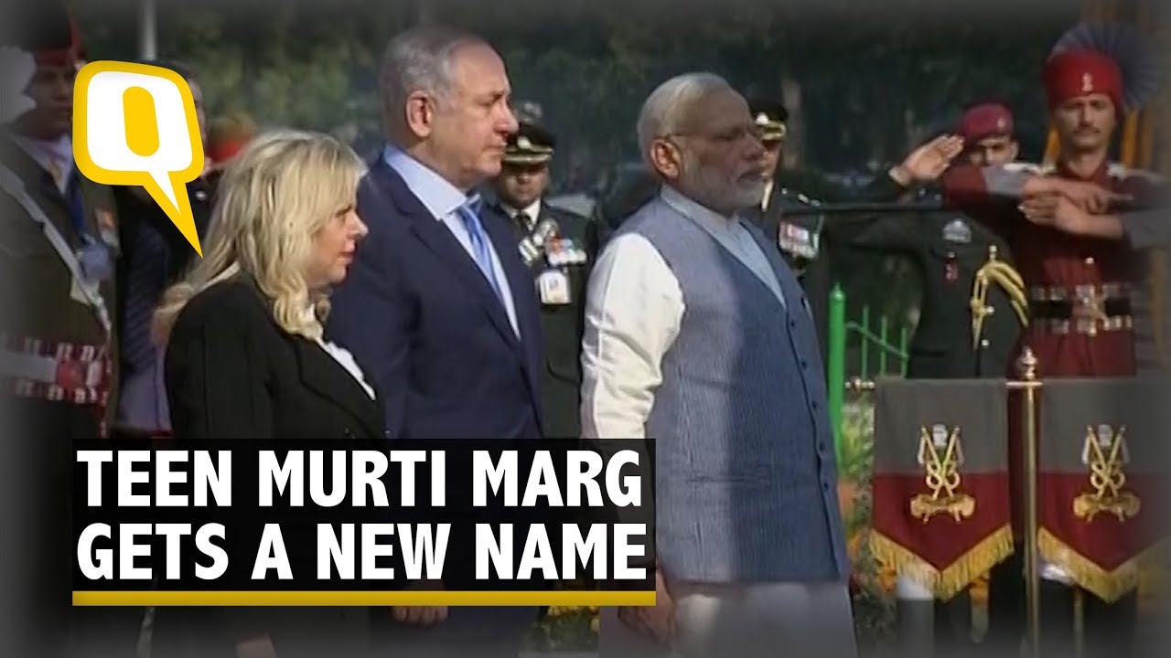 PM Modi, Israel PM Benjamin Netanyahu Arrive for Teen Murti Chowk Event | The Quint