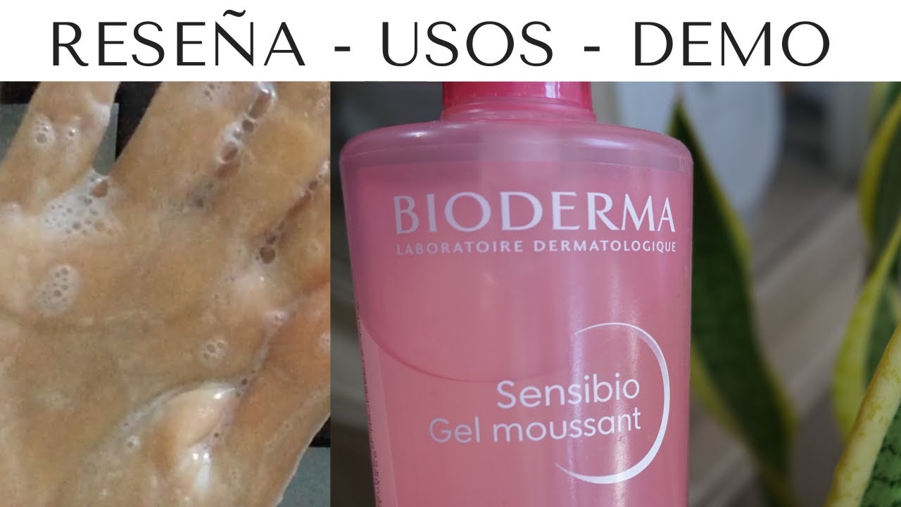 Gel LIMPIADOR Sensibio Gel Moussant #bioderma - Sin perfume - SUAVE - Pieles sensibles