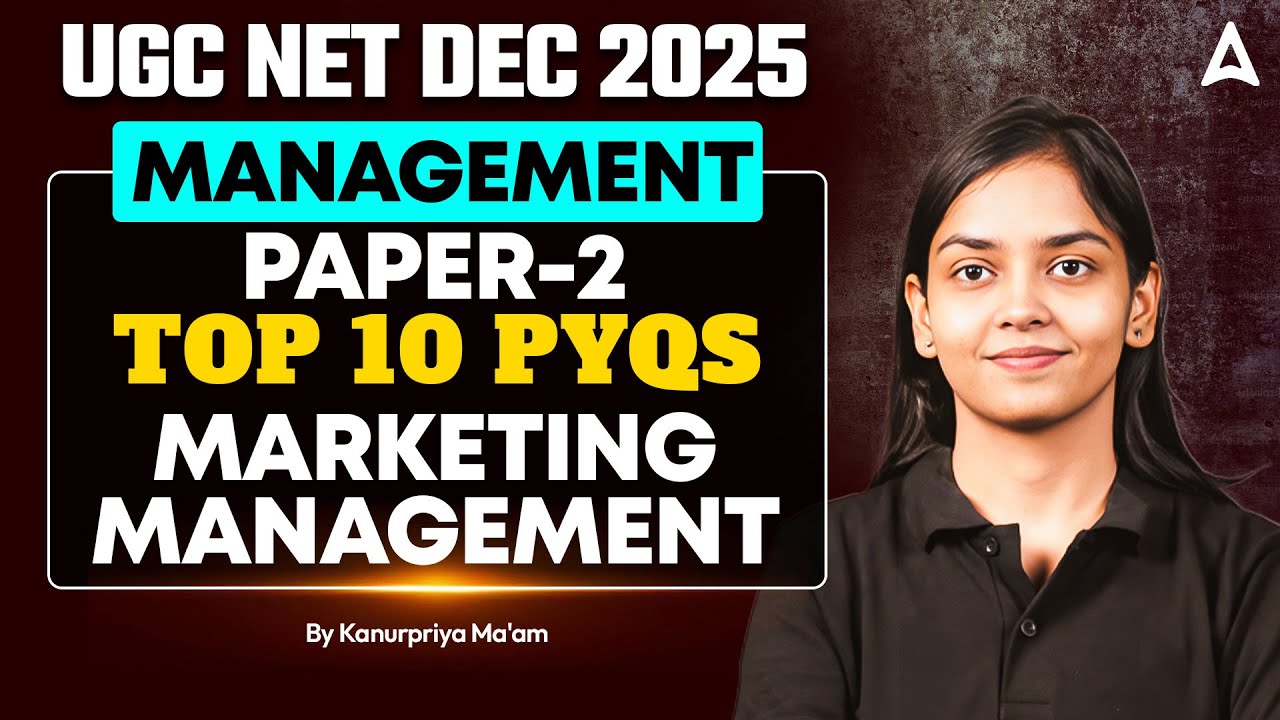 UGC NET Management | UGC NET Management TOP 10 PYQs Marketing Management By Kanupriya Ma'am