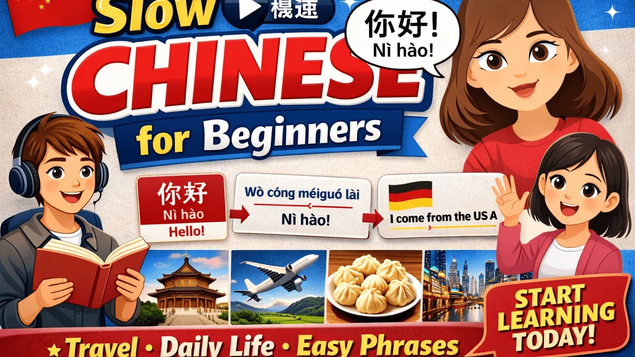 Learn Chinese Step by Step | Slow Conversations for Beginners