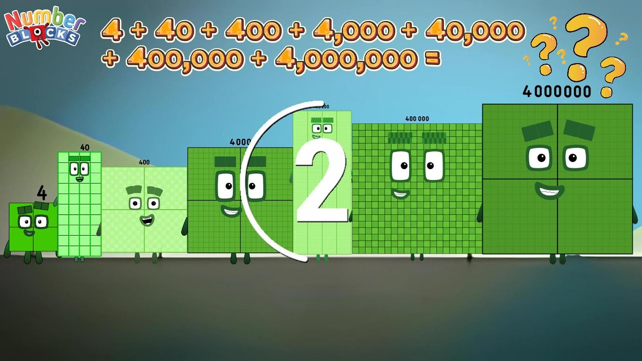 TOTAL SUM OF NUMBERBLOCKS SMALL & BIG NUMBER | GIANT NUMBER PLACE VALUE | LEARN TO COUNT COLORART_ID