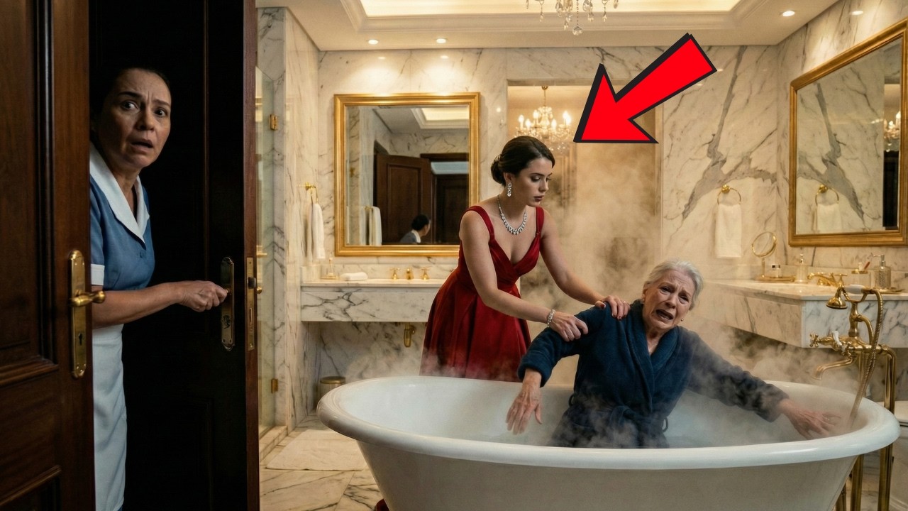 LA NUEVA EMPLEADA OYÓ GRITOS DE LA MADRE DEL MILLONARIO EN EL BAÑO… Y QUEDÓ EN SHOCK