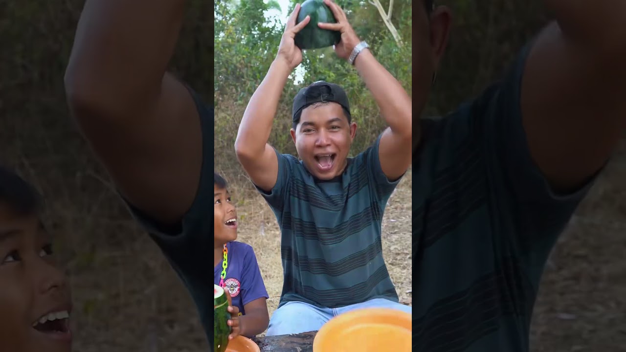 Outdoorfood SIMPLE But USEFUL Wow SMART IDEA Unlocked Watrermelon in Forest #forest #Viral #survival